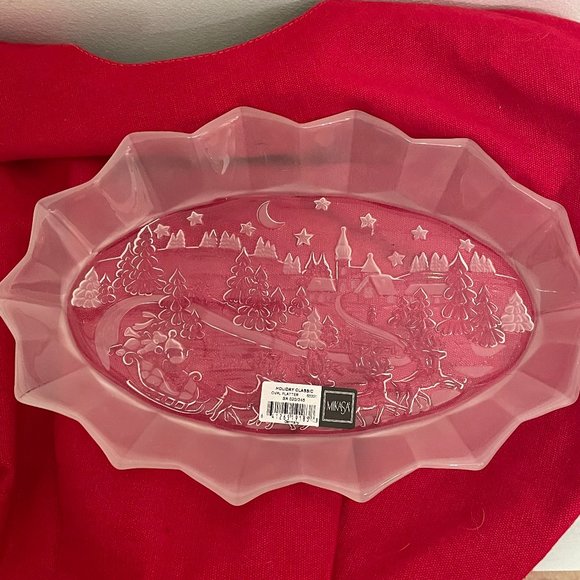 Mikasa Holiday Classics Oval Platter 11 3/4” New without Box - Picture 1 of 4